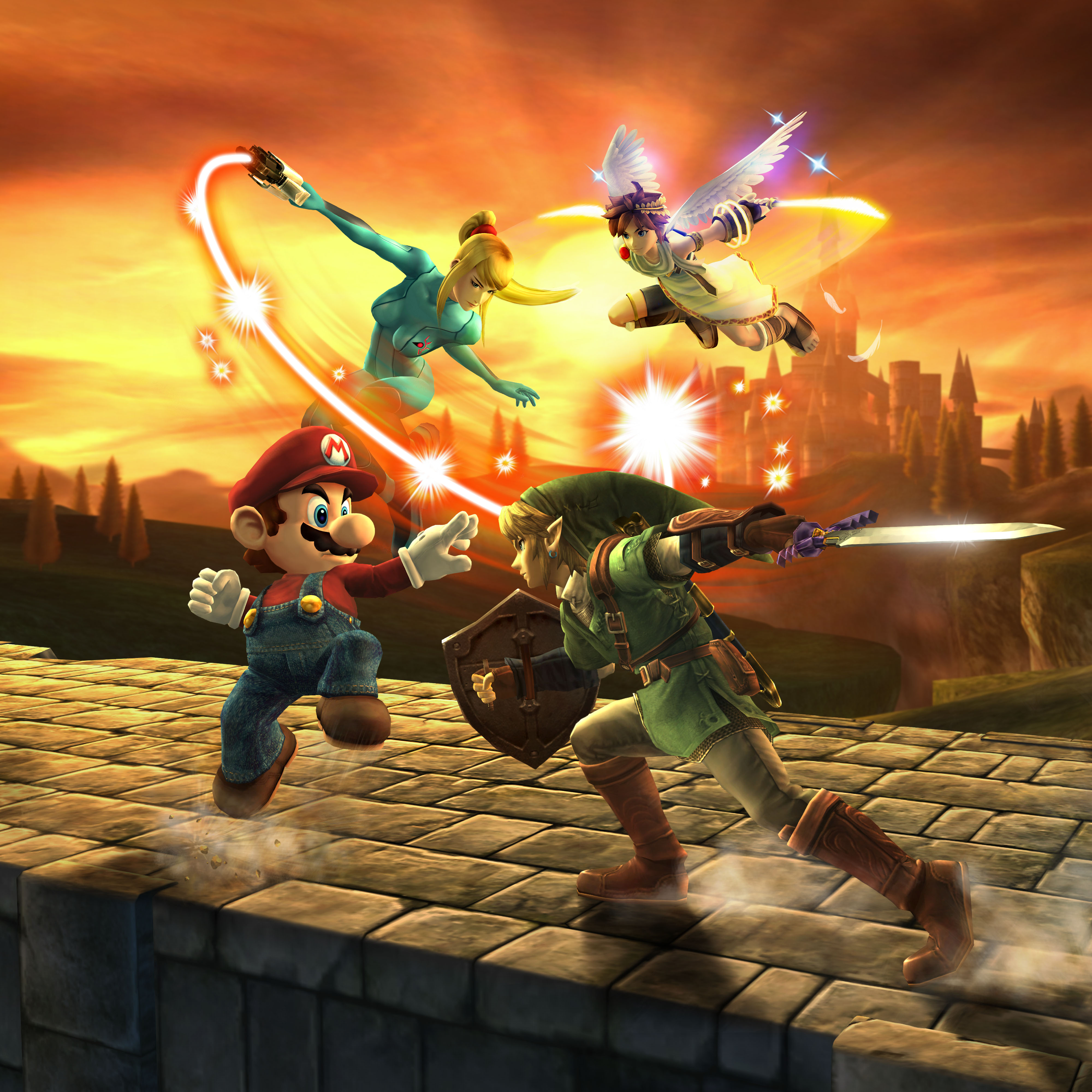 Super Smash Bros. Brawl full cast artwork