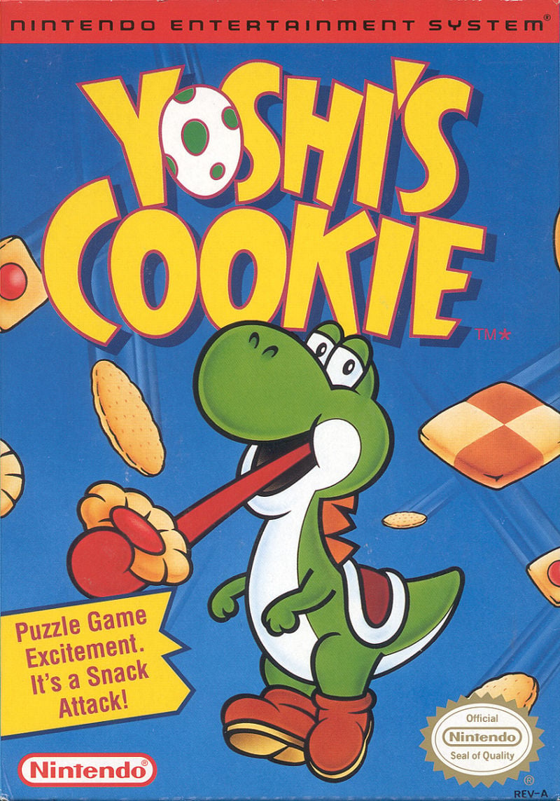 Yoshi's Cookie NES box art
